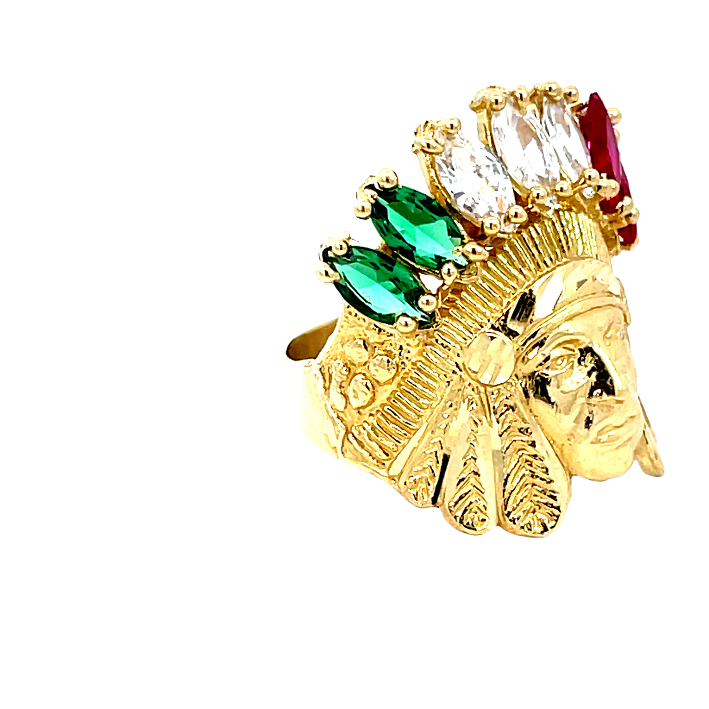 Bold Gold Native American Ring