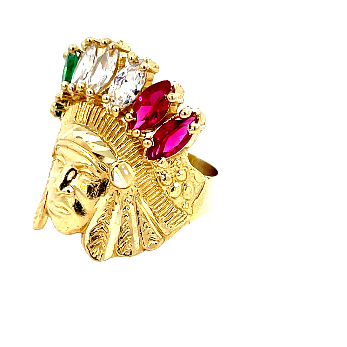 Bold Gold Native American Ring
