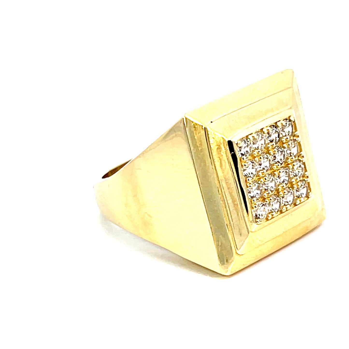 Elegant Gold Square Ring