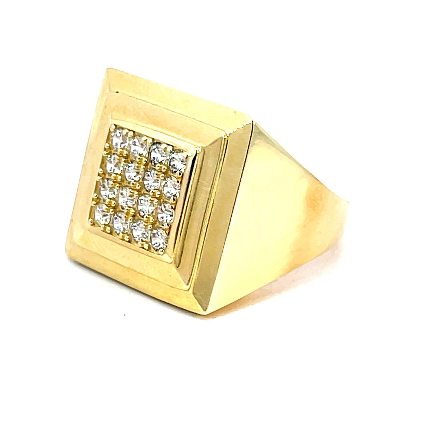 Elegant Gold Square Ring