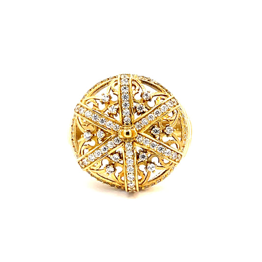 Elegant Gold Crown Ring