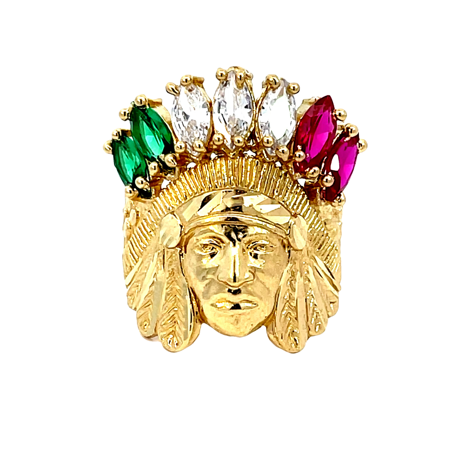 Bold Gold Native American Ring