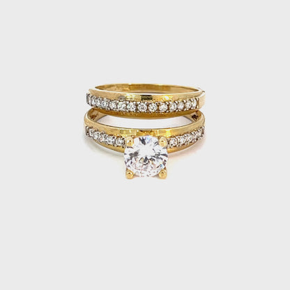 Elegant Weeding Gold Ring