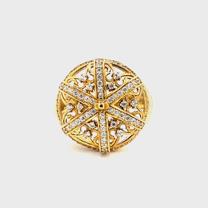 Elegant Gold Crown Ring