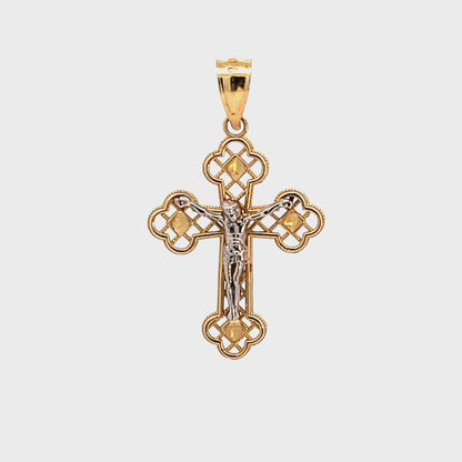 Elegant Gold Crucifix Pendant