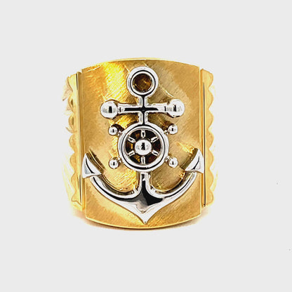 Nautical-Inspired Anchor Ring