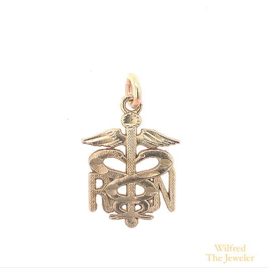 NURSE 14 KT YELLOW GOLD
